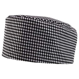 Trendy Apparel Shop Light Weight Chef Style Pill Box Hat - Houndstooth