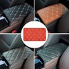 JNNJ Car Centre Console Cushion, Leather Car Armrest Box Pad,