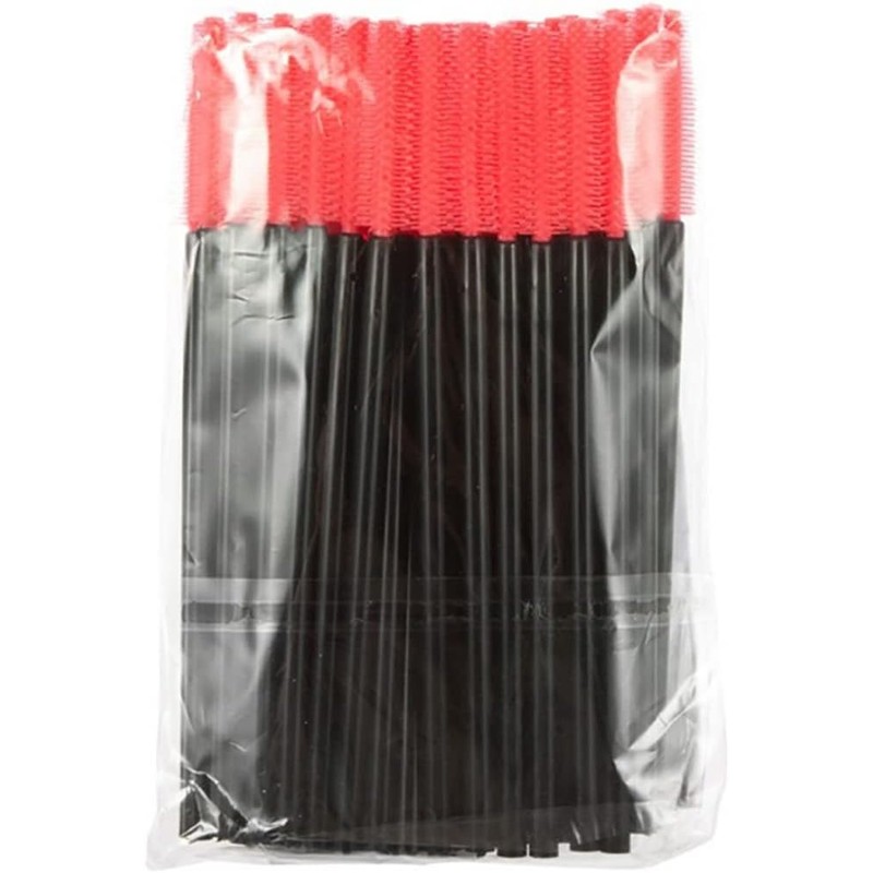 Cepillos desechables para pestañas, 50 varillas de rímel de silicona,