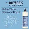 Mrs. Meyer's Clean Day Dishwashing Liquid Dish Soap, Cruelty Free