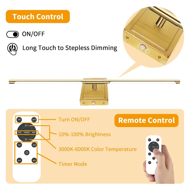 Wall Sconces Set of 2 Battery Operated, 8000mAh USB Rechargeable