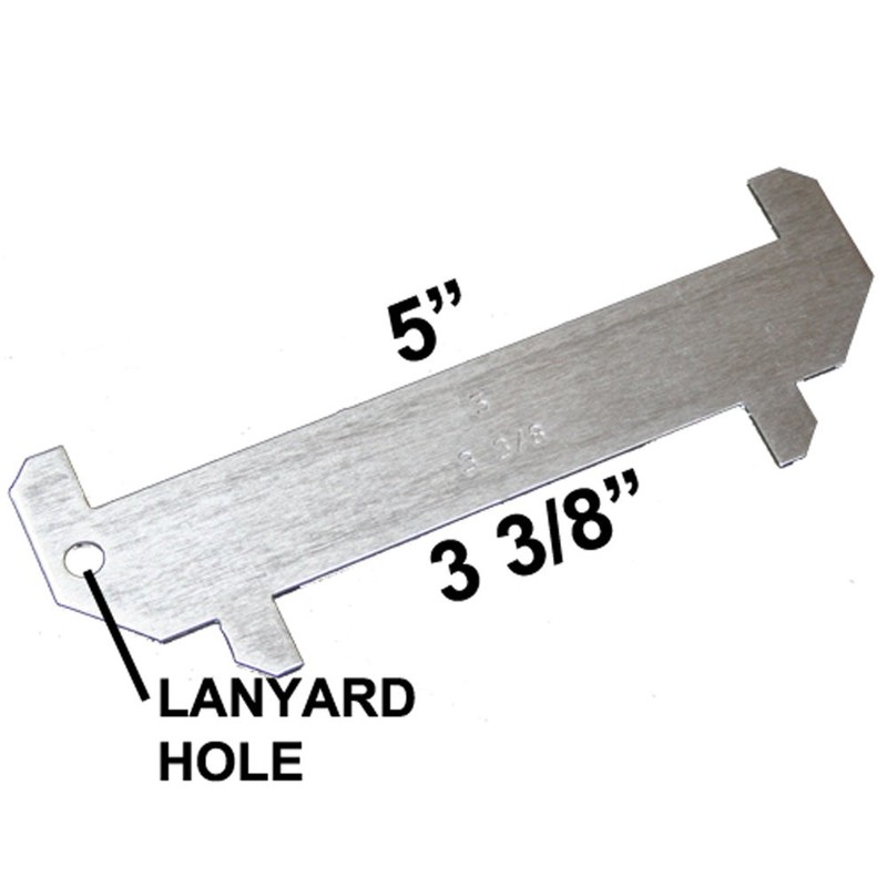 JCS (2024) 5x3-3/8 Aluminum Lobster Gauge – Outer Cape Sizing