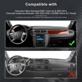 Godnee Dashboard Cover for 1999–2006 Chevy Silverado 1500 2500 3500 HD, GMC Sierra, 2000–2006 Tahoe Suburban Avalanche Yukon/Yukon XL – Carbon Fiber Leather Dash Mat (Black)