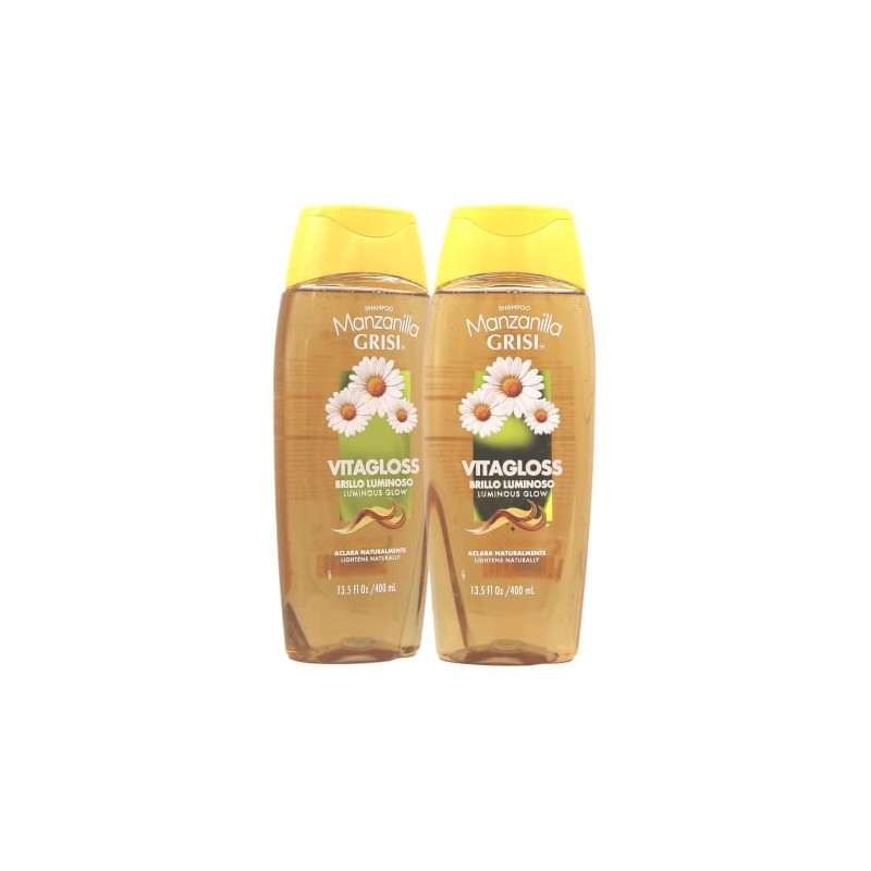Manzanilla Grisi, Cleansing Shampoo with Chamomile Extract, 2 Pack, 13.5