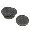 Creative Home Natural Charcoal Marble Set of 4 Pieces Round