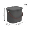 Rotho Albula Storage Container with Lid, 6L Storage System, Storage