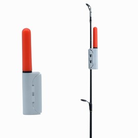 Zehon Reusable Fihsing Glow Sticks for Rod Top Tips ，Clip On Pole Led Light in Night with CR425 3V Pin Batteries，Long Lasting 12hours(red 5pcs)