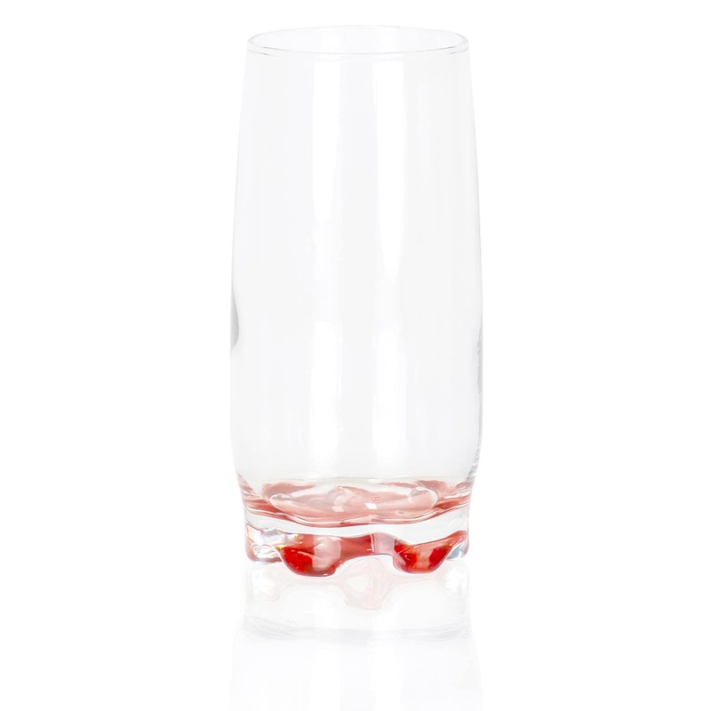 Vibrant Splash Water, Beverage Highball Glasses, 13.25 Ounce - Set