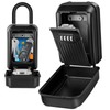 LUROON Key Safe with 4-Digit Combination Code, Large Waterproof Key