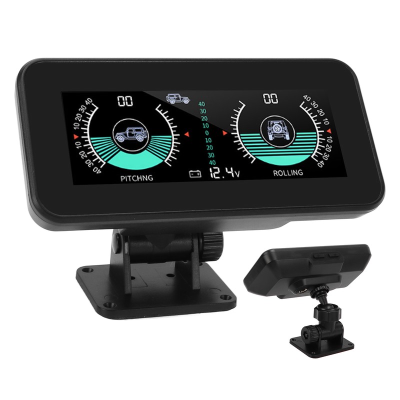 Universal Intelligent Car Inclinometer Tilt Gauge High Resolution HUD Digital