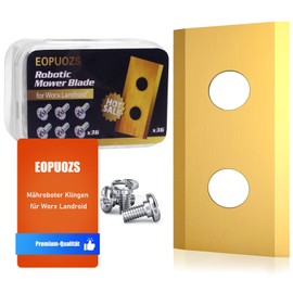 EOPUOZS Set of 36 robotic lawnmower blades for Worx Landroid, high-quality replacement blades for lawnmowers with matching screws, titanium blade blades compatible with Worx and LandXcape