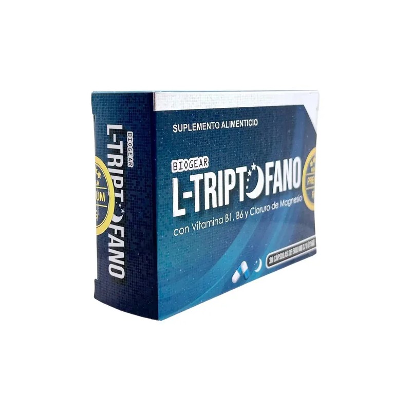 Triptófano Cloruro Magnesio Biogear Cápsulas Vitaminas