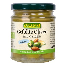 Rapunzel Olive Green Filled with Almonds in Lake, 190 g