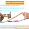 Tesitehi Multifunctional Rope Dog Leash 7.5 FT with Adjustable Double