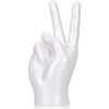 White Peace Sign Decor Creative Hand Sculpture Cool Desk Decor