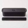 Muji 02181215 Chopsticks Set, Black, Width 7.9 x Depth 1.2