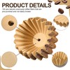 100 Pcs Coffee Filters Pre-punched for Percolator, Brown, 30 Cup