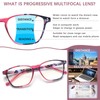 MAEOWN Progressive Multifocal Reading Glasses,4 Pack Blue Light Blocking for