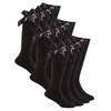 ShopMCR 6 Pairs Girls Knee High Socks with Ribbon Bows