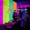 Glow in The Dark Party Supplies Set,Let's Glow Banner Neon