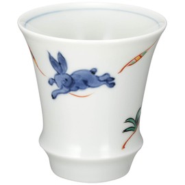 有田焼 匠の蔵 ぐい呑 盃 「SAKE GLASS」 月兎 (反) T813