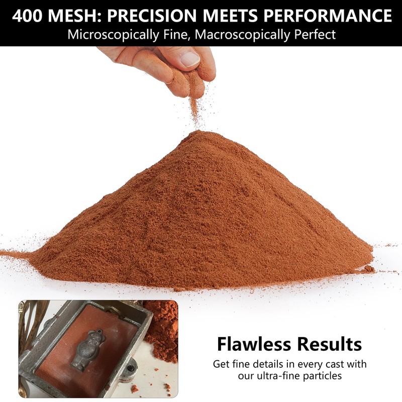 7 lbs Premium Ultra-Fine 400 Mesh Oil-Free Casting Sand for