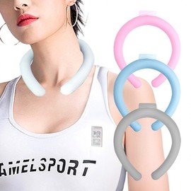 Ice Neck Cooler Summer Cool Neck Band Scarf Warmer B003 Pink 2ea