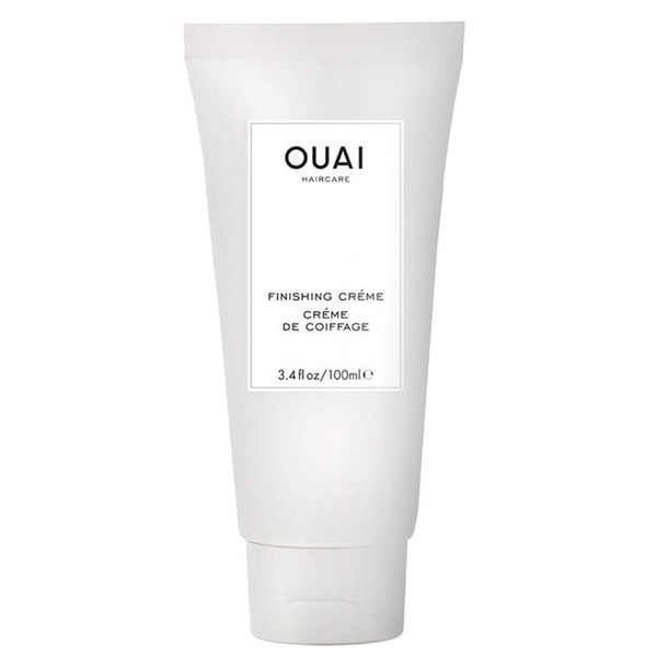 OUAI Finishing Crème. This Lightweight Hydrating Cream Protects from Heat Styling While Smoothing Dry, Split Ends and Adding Shine. Tame Frizz and Add Body. Free from Parabens and Phthalates (3.4 oz)
