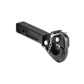 VEVOR Pintle Hook, 20000 lbs Towing Capacity, Pintle Hitch Receiver for 2-inch Hitch Hook Military Receiver, Fits 2.5 to 3-inch Lunette Ring, 15.6-inch Length, Black Powder Coat, for Various Trailers