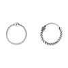 2 x Thin Braided Nose Rings 925 Sterling Silver 9