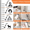 Suction Cup Shower Head Holder - Angle Adjustable Spring Arm,