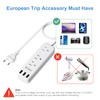 European Travel Plug Adapter, Unidapt International Power Strip, US to