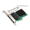 PCIe Network Card 4 Port 1000Mbps Transmission PCI Express 1.1
