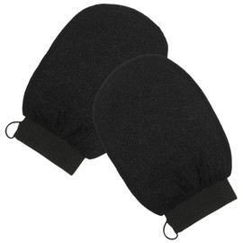 Healvian 2pcs Exfoliating Gloves Body Scrubber Reusable Exfoliating Mitts for Gentle Skin Cleansing for Back Legs Arms and Neck Effortless Bath Exfoliation Shower Gel
