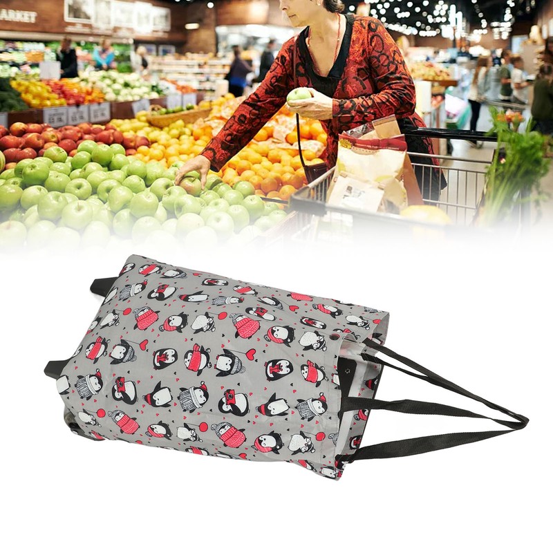 Household Portable Foldable Shopping Cart Utility Grocery Cart Large Elderly