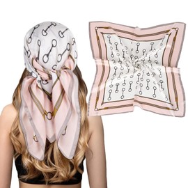 Relang Fashion silk Satin Head Scarf for Women Hair Bandana Hair Scarf Wrap Neck Scarf for Women 27.5×27.5 inches