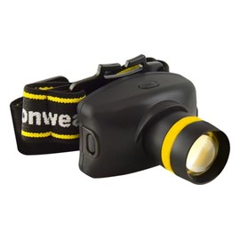 Ironwear 3993 CREE LED Headlamp with Adjustable Headband Talon and Raptor Helmets, Adjustable Brightness