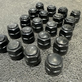 HONDA GENUINE HONDA OEM 20pc Lug Nut Set (Acura) 22mm BLACK Acorn 14x1.5mm Shorts!