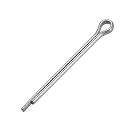 sourcing map Split Cotter Pin - 5/32 inch x 2 23/64 inch (4mm x 60mm) Carbon Steel 2-Prongs Silver Tone Fastener Clip Key 50Pcs