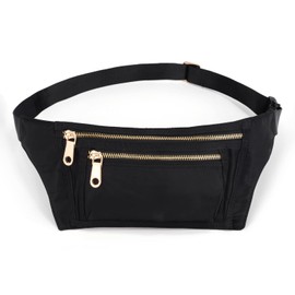 Uromee Fanny Packs for Women Crossbody Belt Bag Nylon Lightweight Slim Fashion Mini Waist Bag Travel Hiking Running Adjustable Strap