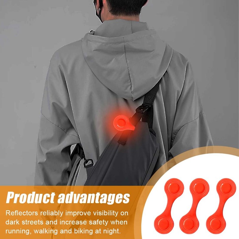 NHPY Set of 3 Magnetic Reflectors Reflective Lapel Magnets for