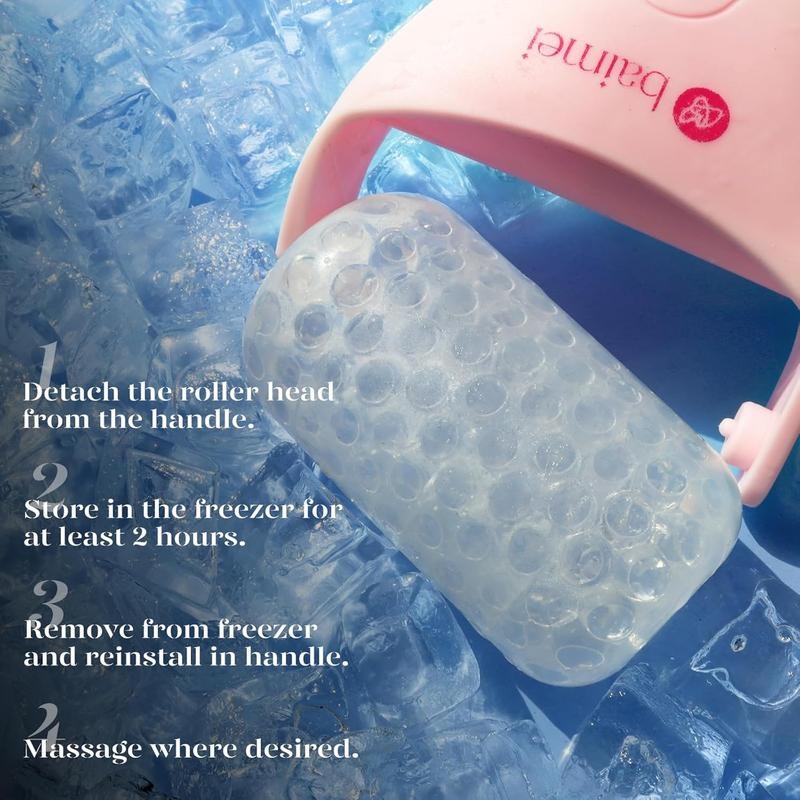 BAIMEI IcyMe Pink Ice Roller & Jade Gua Sha:_Green