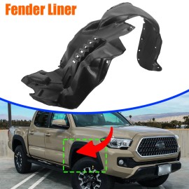 motor_shop2024 Front Passenger Side Fender Liner For 2016 2017 18-2021 Toyota Tacoma 5387504080
