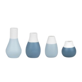 Räder Mini Pastel Vases, Set of 4, Blue