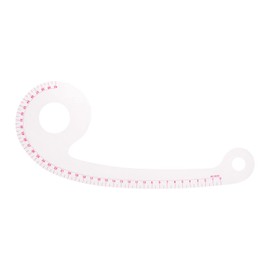 sourcing map Styling Sewing French Curve Ruler, 31.5x11cm Dress Makers Ruler Clear Sewing Tailors Pattern Making Ruler for Fashion Design and Guides for Fabric