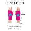 yolrdiw Women's Therian Star Fingerless Gloves Wrist Length Knitted Mitten