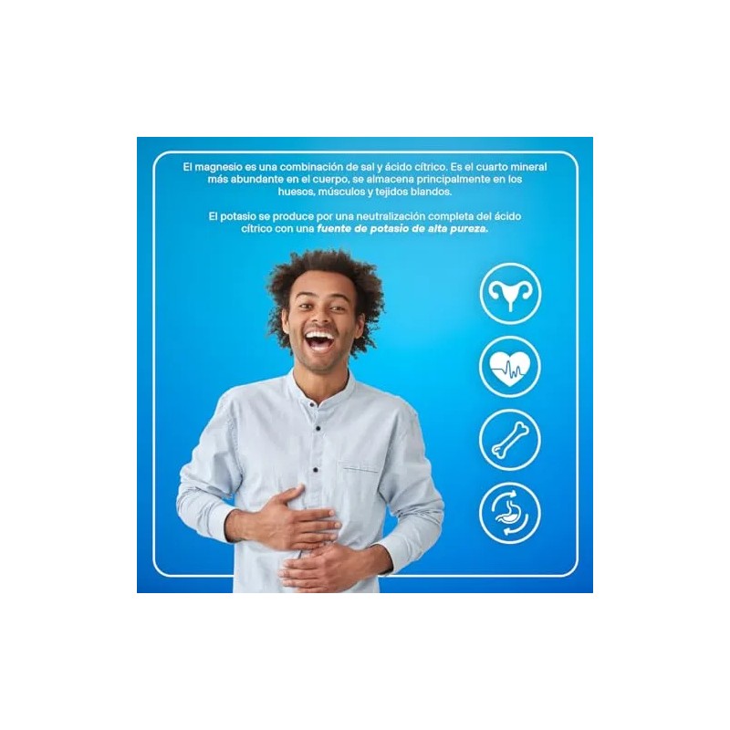 Citrato De Magnesio Y Potasio, 180caps-pack Vizana Nutrition