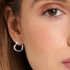 ALEXCRAFT Heart Hoop Earrings for Women, Sterling Silver 925 Hoop