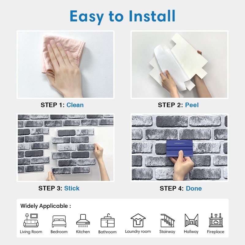 3D Faux Brick Wall Panel