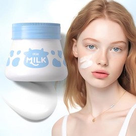 Crema de leche facial, hidratante hidratante para nutrir la cara, hidratante y suavizar la piel seca, crema de día y noche para niñas y mujeres, hidra
